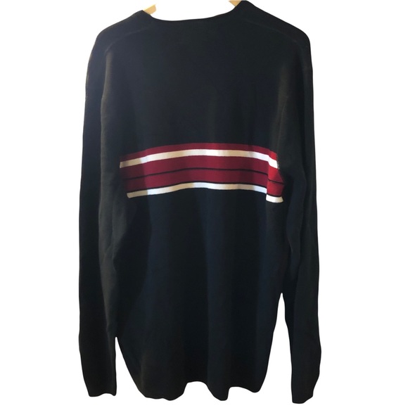 Eddie Bauer Big & Tall Preppy sweater featuring a Colorblock Stripe on chest XXL - Picture 3 of 5
